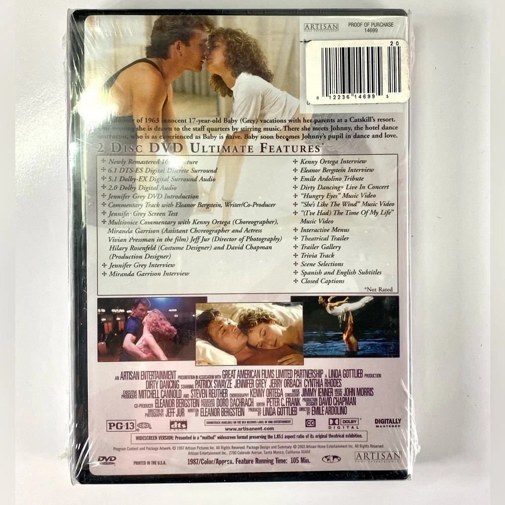 Dirty Dancing ultimate edition dvd NIB never opened. - Picture 2 of 2